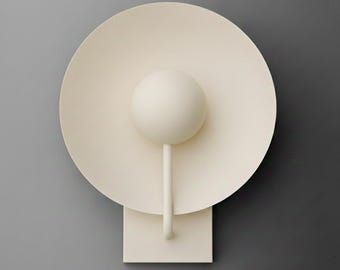 Sconce Light-Modern Wall Lamp-Minimalist Light-Matte White Sconce - Model No. 9342