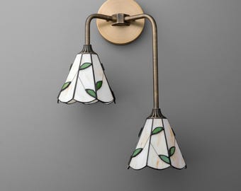 Sconce Light-Stained Glass-Wall Sconce-Tiffany Sconce - Model No. 8593