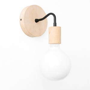 Minimalist Light - Wooden Lamp - Farmhouse Lighting - Wall Light - Rustic Wall Sconce - Model No. 5448