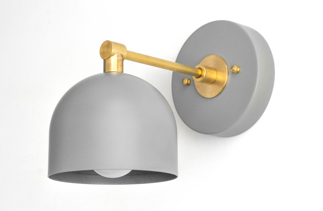 Gray Sconce Modern Farmhouse Wall Sconce Home and Living - Etsy