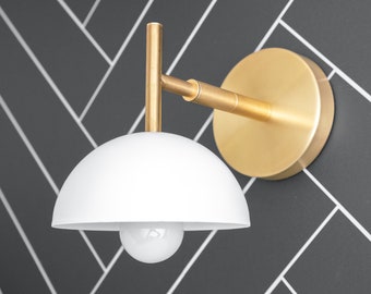 Modern Farmhouse - Kitchen Lighting - Wall Sconce - Brass Sconce - Wall Lamp - Model No. 0720