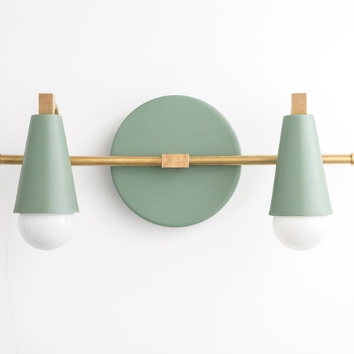 Green Vanity Light Bathroom Vanity Unique Lighting Etsy