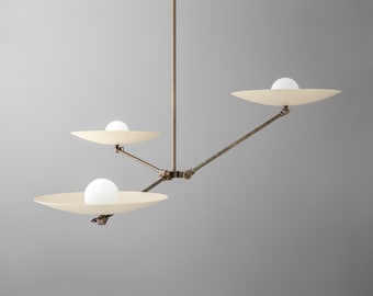 Pointing Up - Chandelier Light-Antique Brass Light-Modern Ceiling Light - Model No. 7014