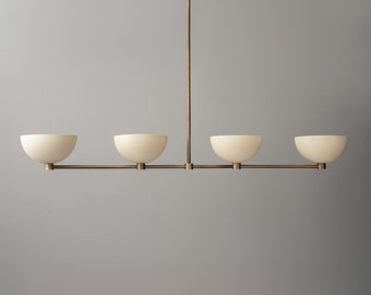 Chandelier Light-Linear Chandelier-Dome Lamp-Light Fixture - Model No. 4577