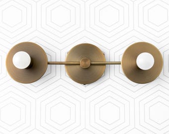 Vanity Lights - Antique Brass Sconce - Rustic Lighting - Lighting - Wall Light - Sconce - Model No. 3744
