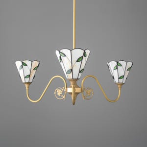 Chandelier Light-Tiffany Style Lamp-Stained Glass Light - Model No. 9629