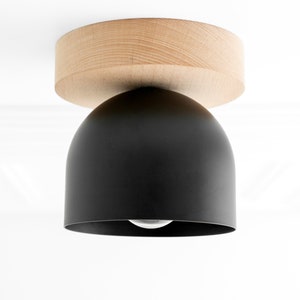 Wood Ceiling Light - Minimalist Lighting - Farmhouse Lighting - Scandinavian Light - Model No. 1107