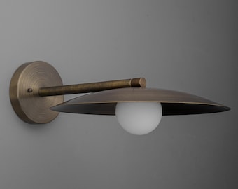 Sconce Light-Modern Wall Lamp-Brass Wall Sconce-Minimalist Lighting - Model No. 1076