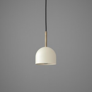 Pendant Light-Minimalist Pendant-Modern Dome Light-Brass Accent Lamp - Model No. 1052 Bild 4
