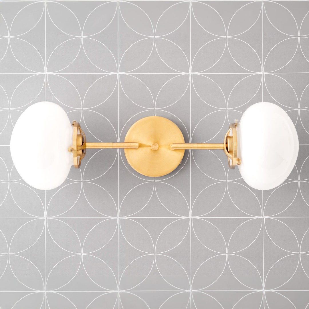 Glass Globe Vanity Wall Lighting Bathroom Lighting Wall Lamp Above Mirror Light Model No. 9923