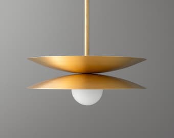 Pendant Light- Brass Light Fixture- Hanging Light - Model No. 8372