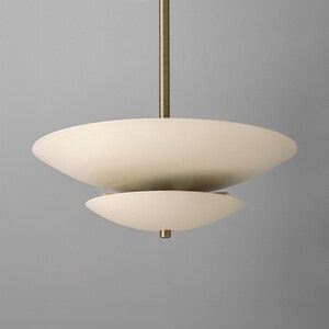 Chandelier Light-Antique Brass Light-Cream Chandelier-Ceiling Light - Model No. 3434 image 4