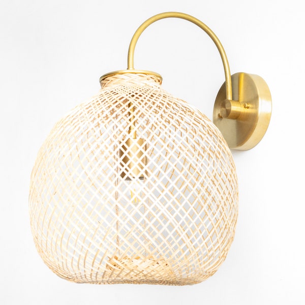 Basket Wall Sconce Etsy