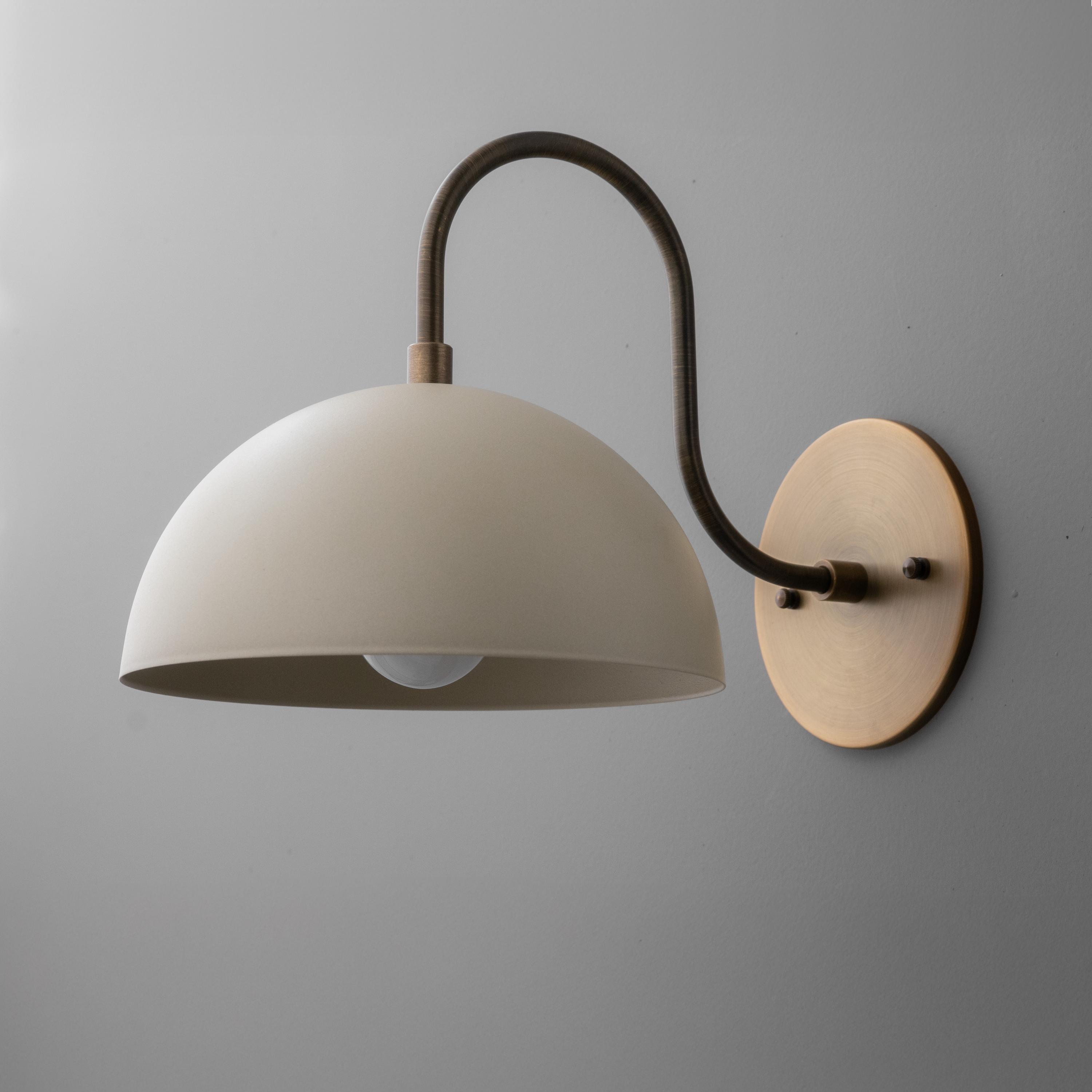 Sconce Light-Modern Wall Sconce-Brass Wall Light-Dome Wall Lamp - Model No. 9092