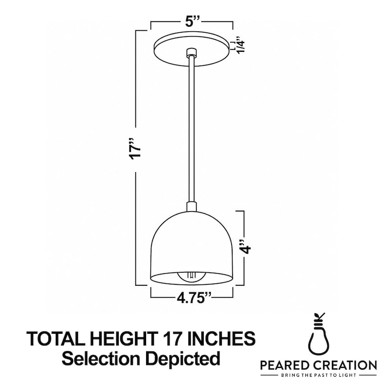 Pendant - Kitchen Lighting - Dome Light Fixture - Ceiling Light - Model No. 8906 image 6