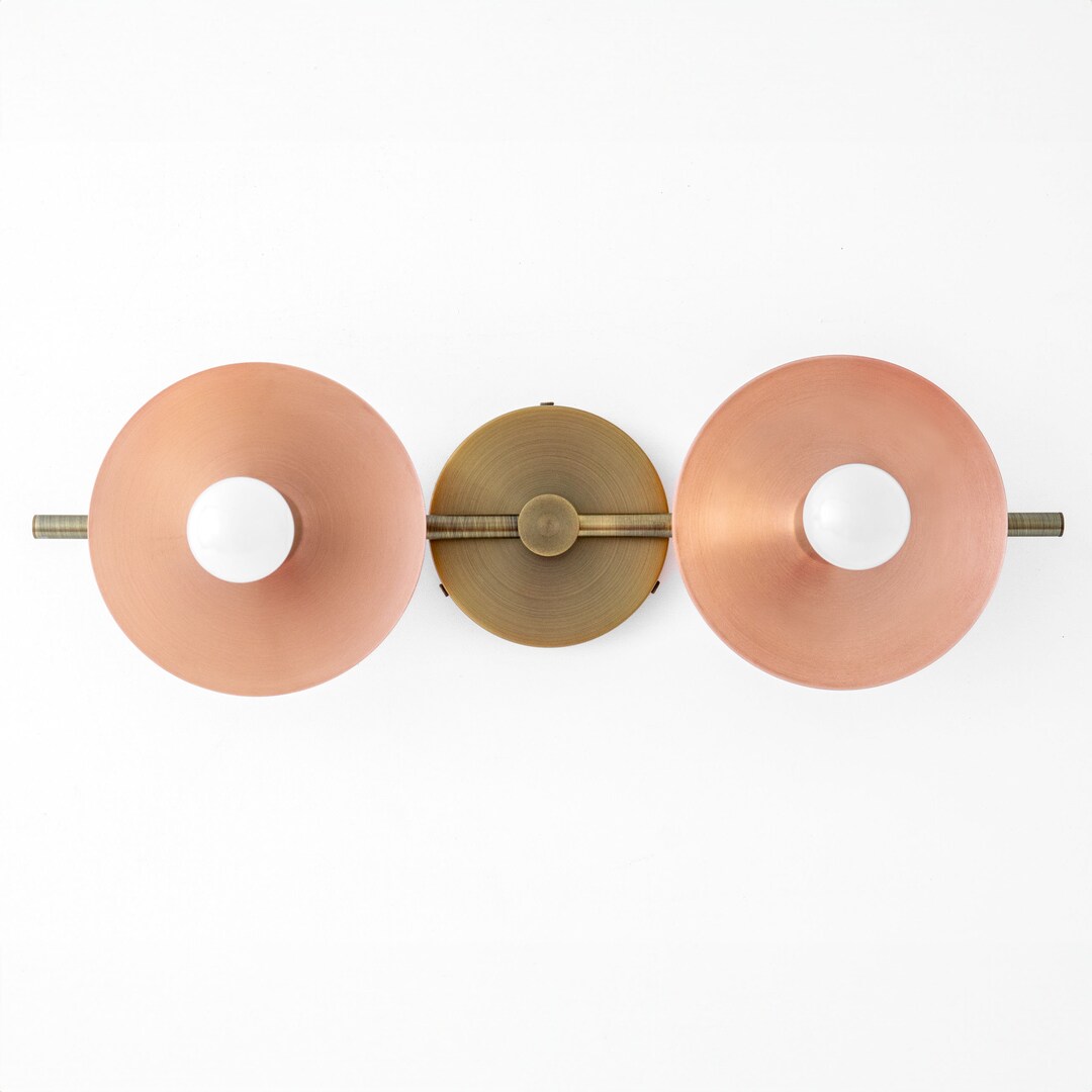 Copper Vanity Vanity Lighting Rustic Lighting Bathroom Etsy