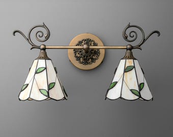 Sconce Light - Tiffany Style Sconce - Wall Sconce - Stained Glass - Model No. 1139