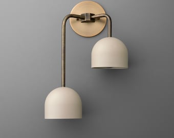 Sconce Light-Brass Wall Sconce-Modern Sconce-Globe Sconce - Model No. 3368