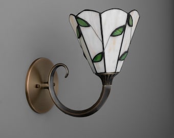 Sconce Light-Tiffany Wall Sconce-Stained Glass Lamp - Model No. 1056