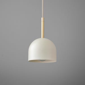 Pendant Light-Minimalist Pendant-Modern Dome Light-Brass Accent Lamp - Model No. 1052 Bild 3
