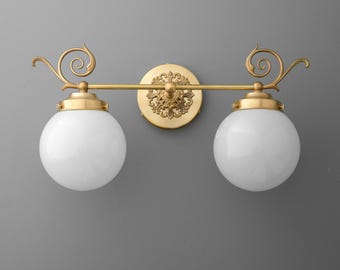 Vanity Light Light - Vanity Light - Bathroom Light - Brass Vanity Light - Model No. 1135