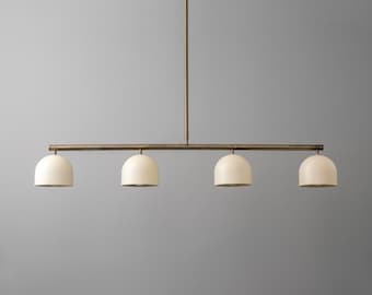 Chandelier Light-In-Line Chandelier-Cream Chandelier-Dining Chandelier - Model No. 7998