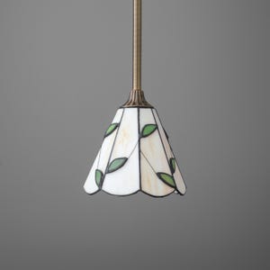 Pendant Light-Tiffany Lamp-Pendant Light-Stained Glass - Model No. 6286