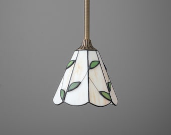 Pendant Light-Tiffany Lamp-Pendant Light-Stained Glass - Model No. 6286