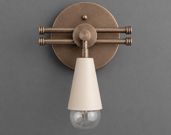 Sconce Light-Wall Sconce-Brass Sconce-Bronze Wall Light - Model No. 3740