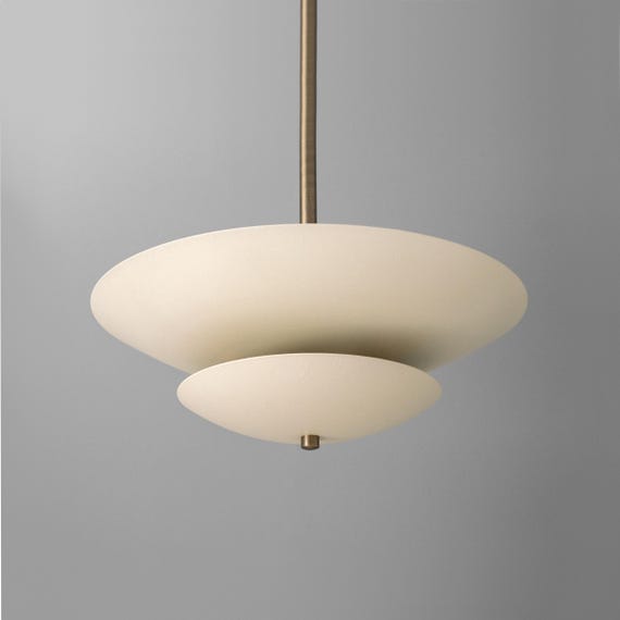 Chandelier Light-Antique Brass Light-Cream Chandelier-Ceiling Light - Model No. 3434