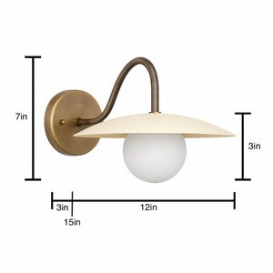 Sconce Light-Modern Wall Lamp-Brass Wall Sconce-Minimalist Sconce - Model No. 2162 image 4