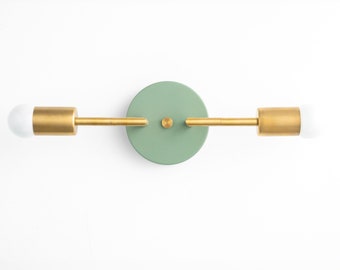 Brass Light Fixture - Minimalist - Modern Vanity Light - Vanity Light - Wall Sconce - Model No. 1938