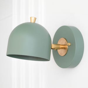 Articulating Sconce - Accent Lighting - Picture Light - Mint Green Sconce - Black Sconce - Model No. 0997
