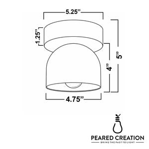 White Ceiling Light - Wood Light Fixture - Flush Mount Lighting - Modern Ceiling Fixture - Lighting - Model No. 1107 image 9