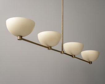 Chandelier Light-Linear Chandelier-Dome Lamp-Light Fixture - Model No. 4577