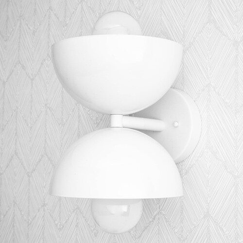 White Sconce Decorative Sconce Bathroom Light Light Etsy