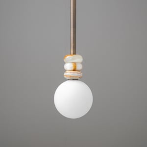 Pendant Light-Marble Pendant Light-Opal Glass Pendant - Model No. 3735