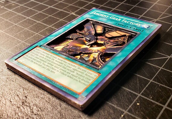3D Yu-gi-oh! Card - Ancient Gear Factory - Etsy