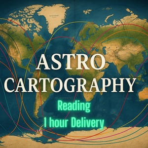 Astrocartography Psychic Reading-One hour Delivery