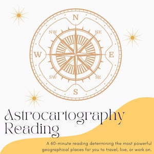 Astrocartography Psychic Reading-One hour Delivery