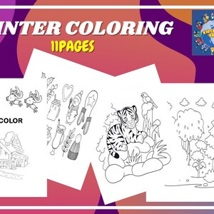 Winter Coloring for ages 10-13