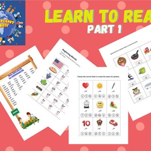 Journey to Reading: 18 pages Learn to Read Activities / A Kindergarten Sight Word Activity Worksheet Part 1