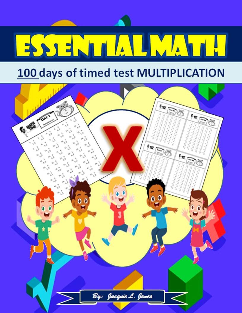 Test Day Math Essential Math- 100 Days of Timed Test Multiplication: Math Drills for ...