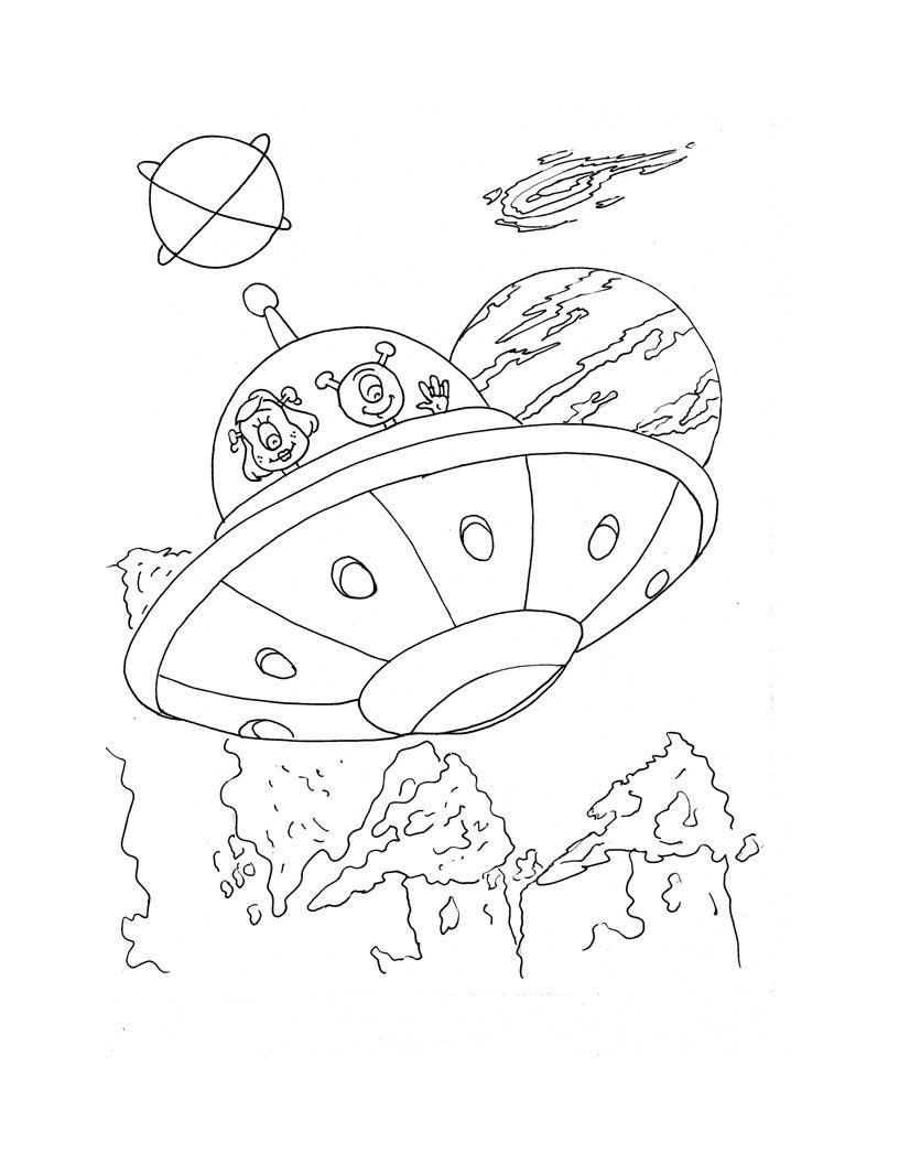 Outer Space Activity Worksheets: Coloring Activities for | Etsy