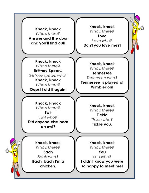 Knock Knock Jokes #1 Free Activities online for kids in 2nd grade