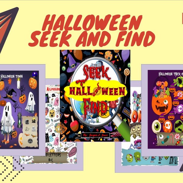 Halloween hidden picture worksheets etsy