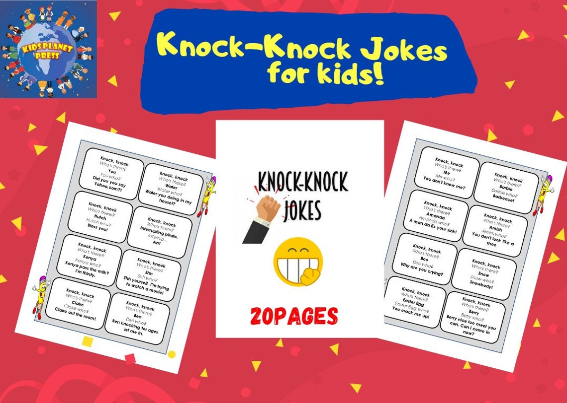 Printable Knock Knock Jokes for Kids - Etsy UK