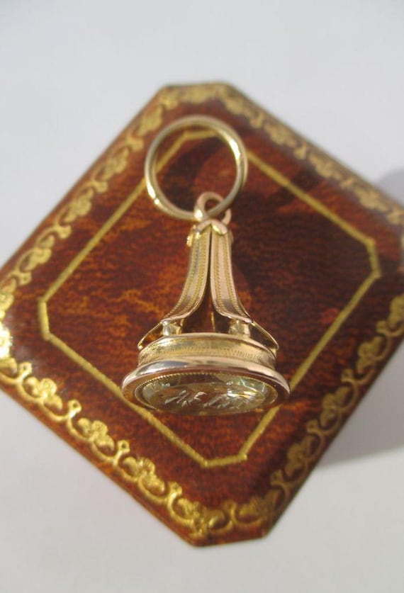 Rare pendentif sceau à cacheter ancien - Intaille… - image 1