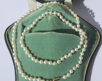 Collier Choker Perles Akoya – Or 18 Carats – Fermoir Or – Occasion Très Bon état – Fabrication Française