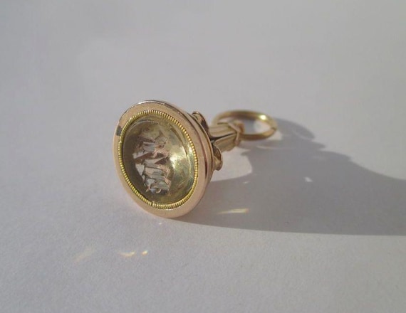 Rare pendentif sceau à cacheter ancien - Intaille… - image 5